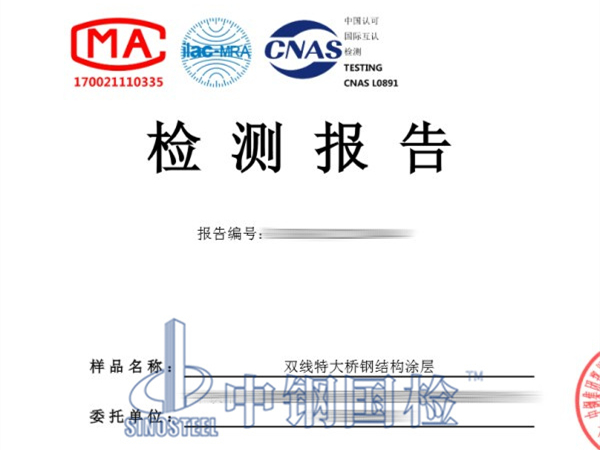 雙線特大橋鋼結(jié)構(gòu)涂層檢測(cè)報(bào)告